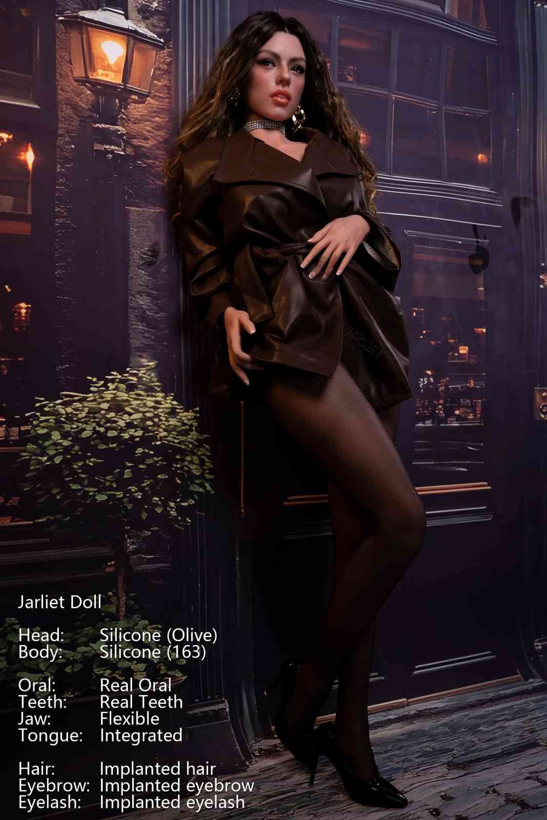 163cm (5ft4") Full Silicone Sex Doll – Light Tan - Olive