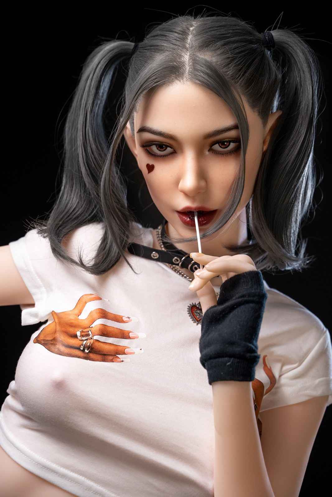 173cm (5f8") Gothic Sex Doll with Movable jaw  - In Stock | Europe Only