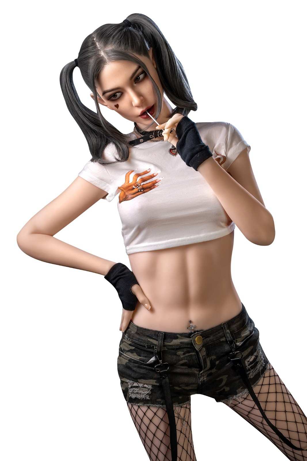 173cm (5f8") Gothic Sex Doll with Movable jaw  - In Stock | Europe Only