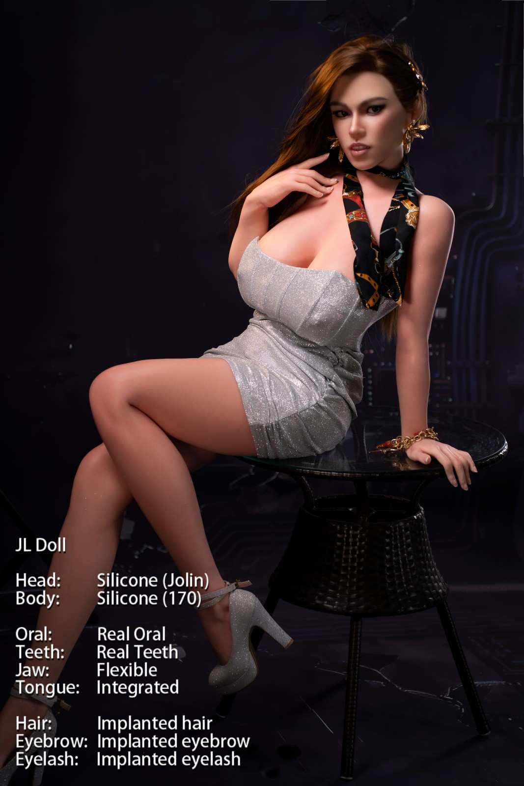 170cm (5ft6") Sensual Curvy ROS Silicone Sex Doll - Jolin