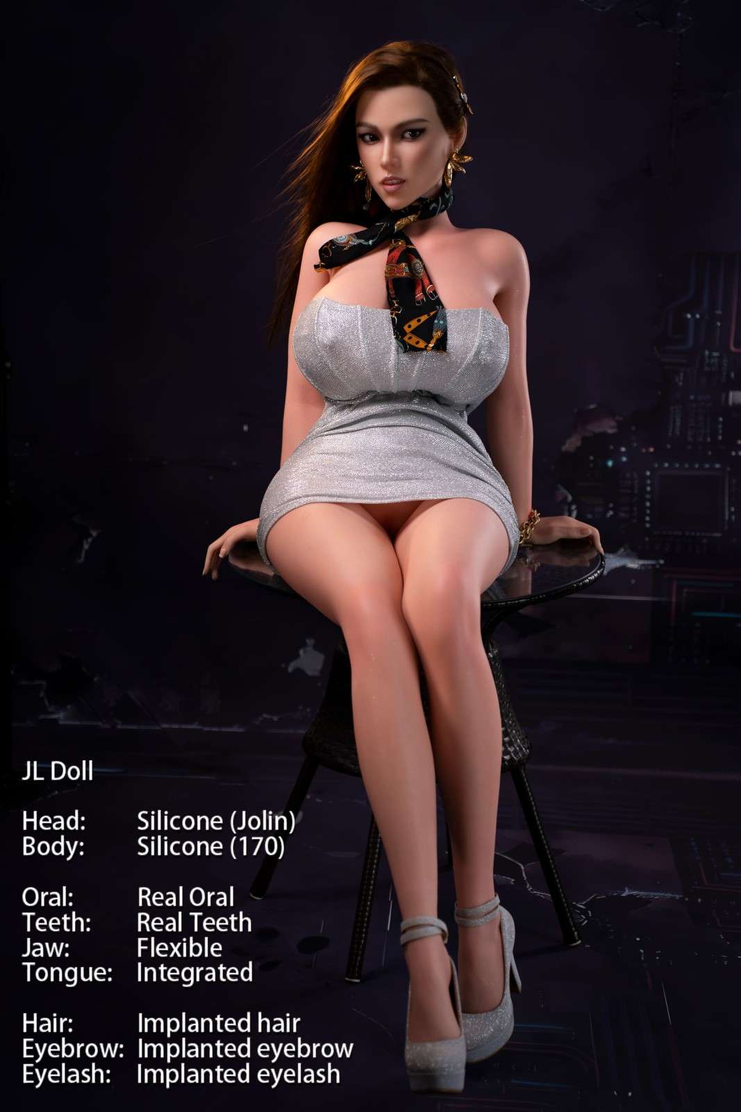 170cm (5ft6") Sensual Curvy ROS Silicone Sex Doll - Jolin