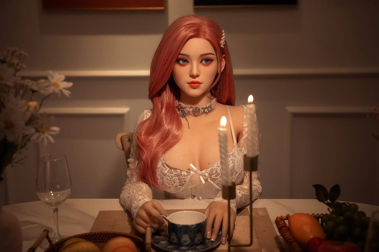 160cm (5'3) C-cup Sex Doll Pink Hair Anime Asian with Silicone Head and TPE body - In Stock | US Only