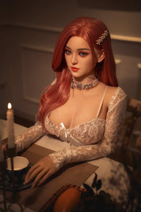 160cm (5'3) C-cup Sex Doll Pink Hair Anime Asian with Silicone Head and TPE body - In Stock | US Only