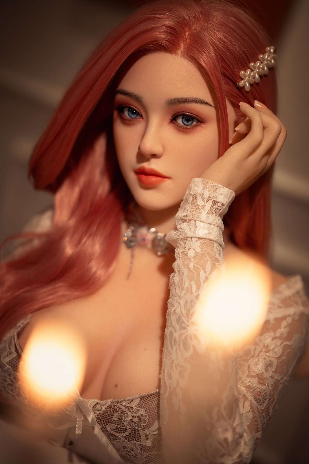 160cm (5'3) C-cup Sex Doll Pink Hair Anime Asian with Silicone Head and TPE body - In Stock | US Only