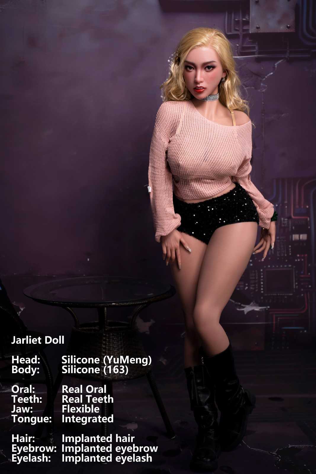 163cm (5ft3") ROS Blonde Curvy Silicone Sex Doll - YuMeng
