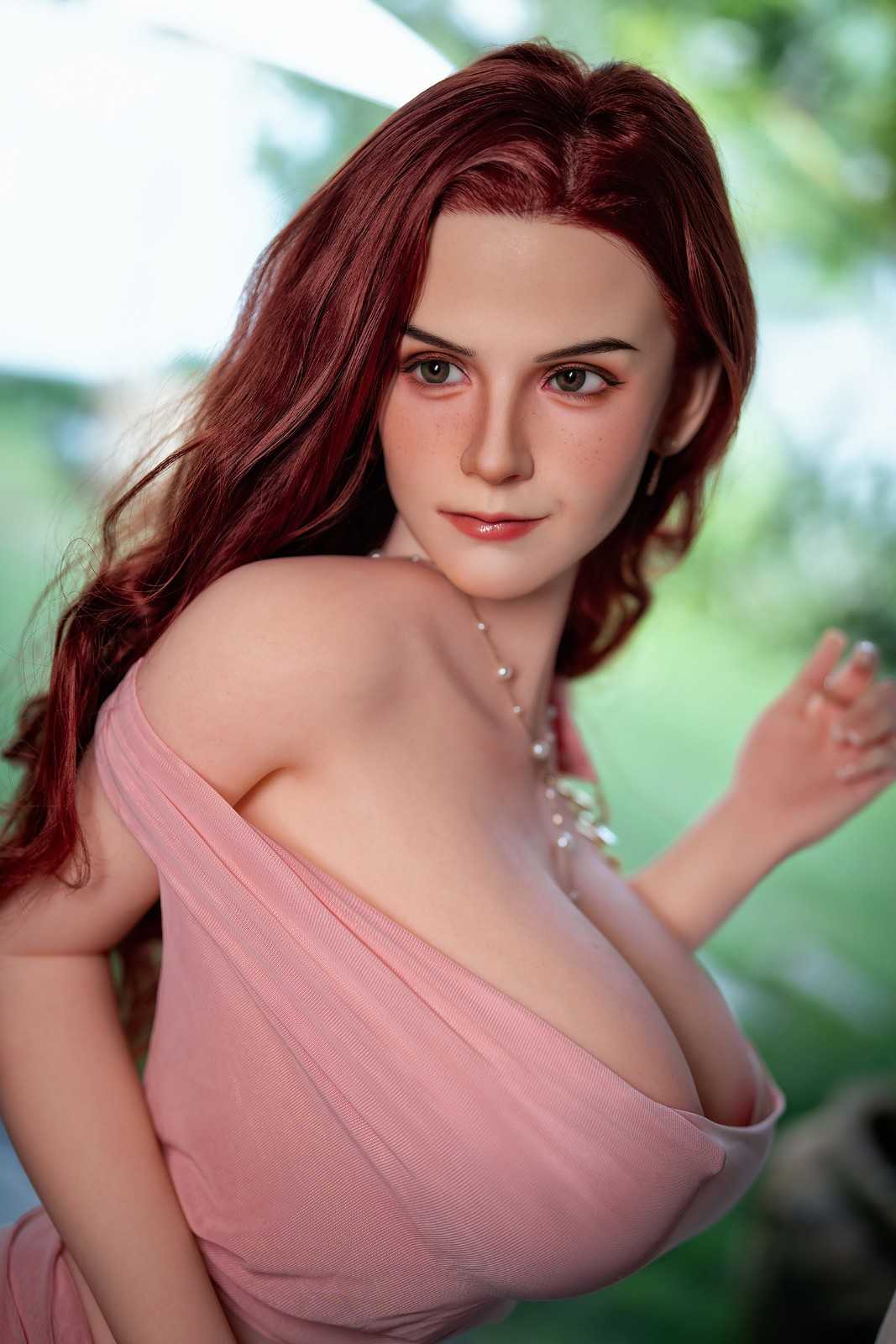 158cm (5ft2") Redhead Curvy Sex Doll with Big Boobs - In Stock | US Only