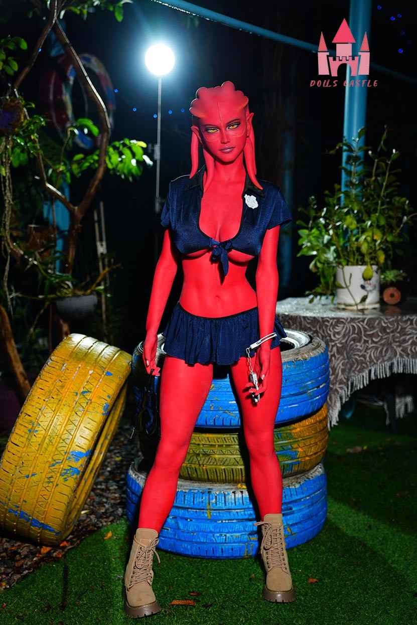 160cm (5ft3") Zombie Sex Doll in Red Skin - Devilish - In Stock | US Only