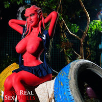 Thumbnail for 160cm (5ft3') Zombie Sex Doll in Red Skin - Devilish (EU Stock), Doll Castle, , Sexy Real Sex Dolls