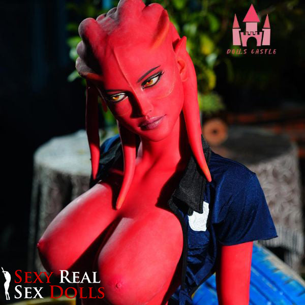 160cm (5ft3') Zombie Sex Doll in Red Skin - Devilish (EU Stock), Doll Castle, , Sexy Real Sex Dolls