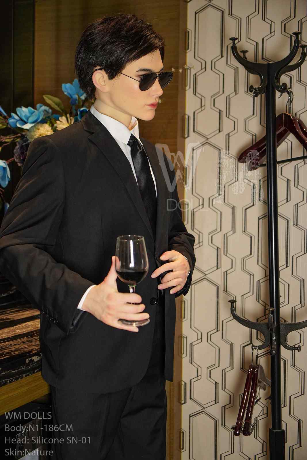 186cm (6ft1") Ultra Light Silicone Sex Male Doll