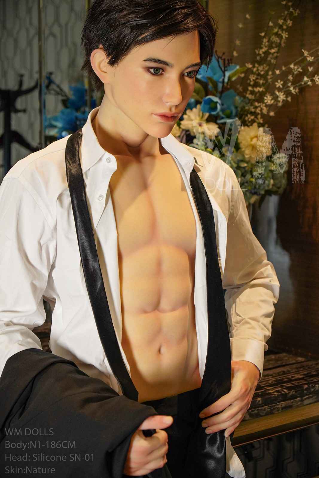 186cm (6ft1") Ultra Light Silicone Sex Male Doll