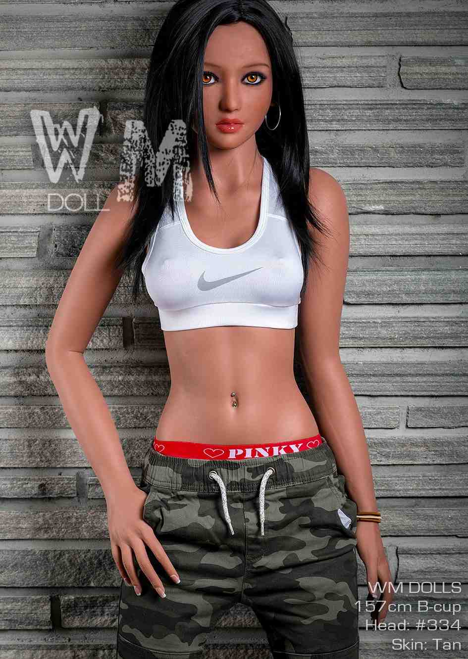 157cm (5ft2') B-Cup Hip-Hop Dancer Love Doll - Head#334 - Cynthia