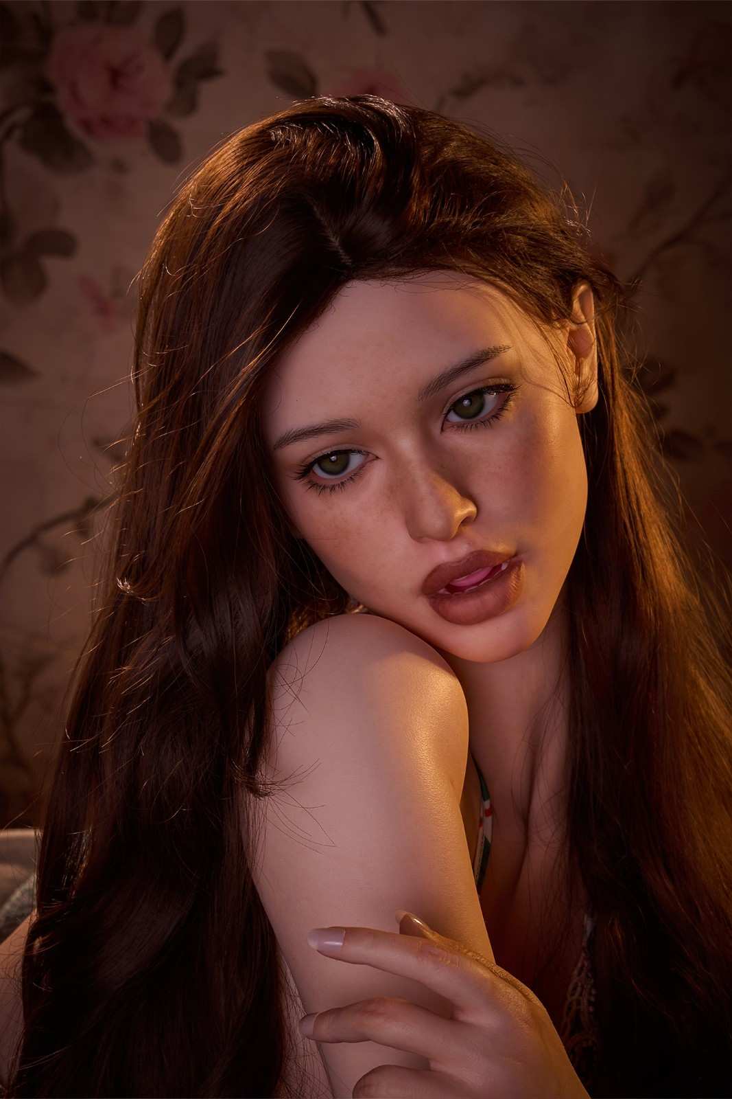 112.5cm (44.3") Redhead Silicone Torso Doll – Iris