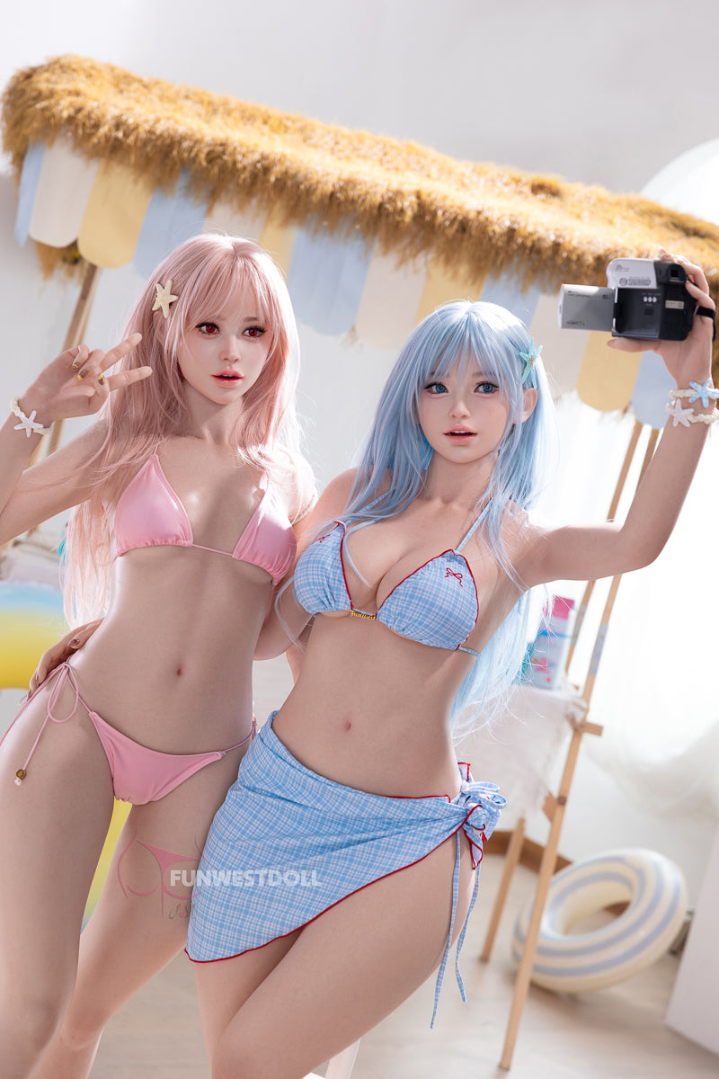 Asian Lucy - 159cm (5ft3") A-Cup 032SJ Real Skin Texture Silicone Sex Doll
