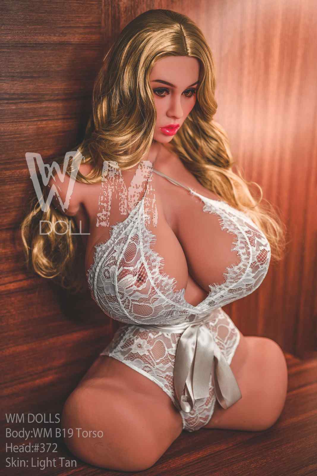 70cm (2ft4') Ginormous Breast and Nipples Torso Love Doll with Nipple Penetration - Head#372 - Patty