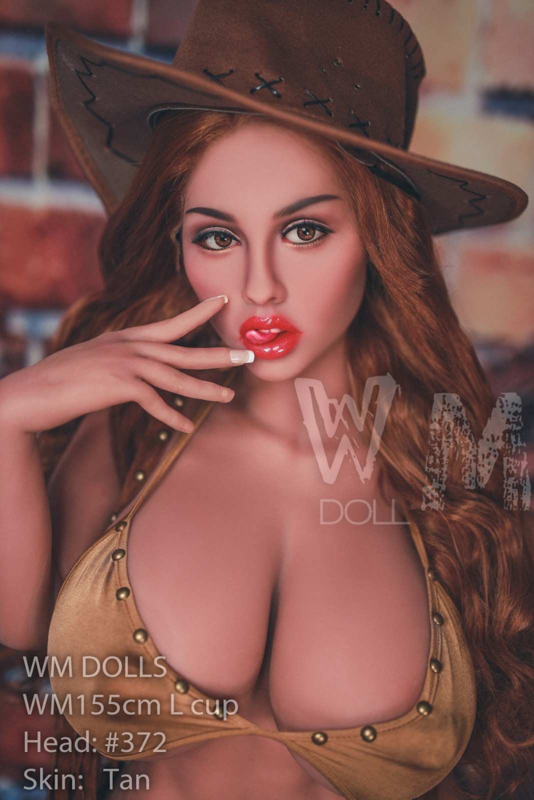 155cm (5ft1') L-Cup BBW Cowgirl Companion Doll with Nipple Penetration - Head#372 - Steph