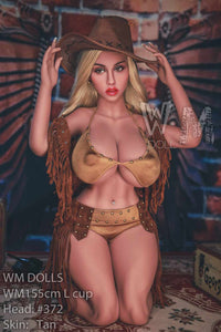 155cm (5ft1') L-Cup BBW Cowgirl Companion Doll with Nipple Penetration - Head#372 - Steph