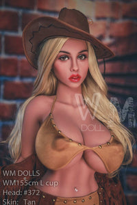 155cm (5ft1') L-Cup BBW Cowgirl Companion Doll with Nipple Penetration - Head#372 - Steph