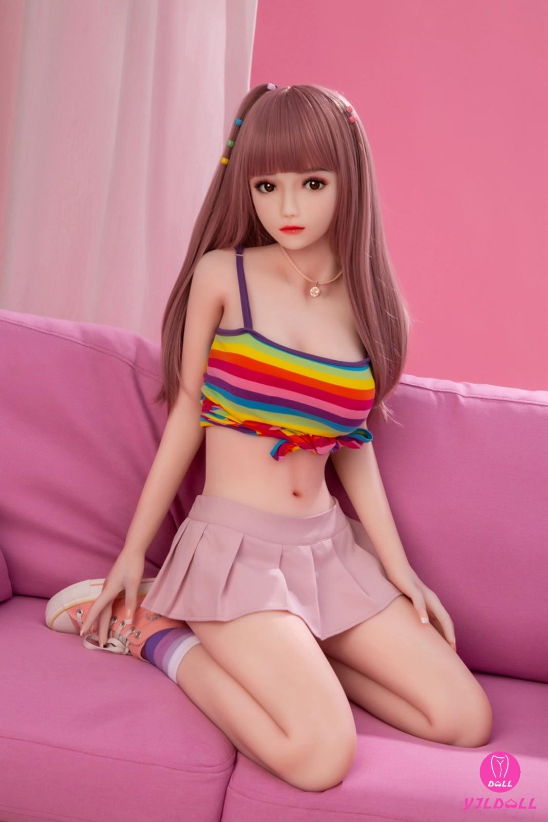 148cm (4ft8") Asian Pink Haired Hybrid Sex Doll - C-Cup - Bertha