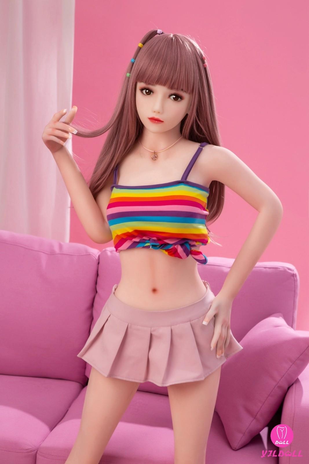 148cm (4ft8") Asian Pink Haired Hybrid Sex Doll - C-Cup - Bertha