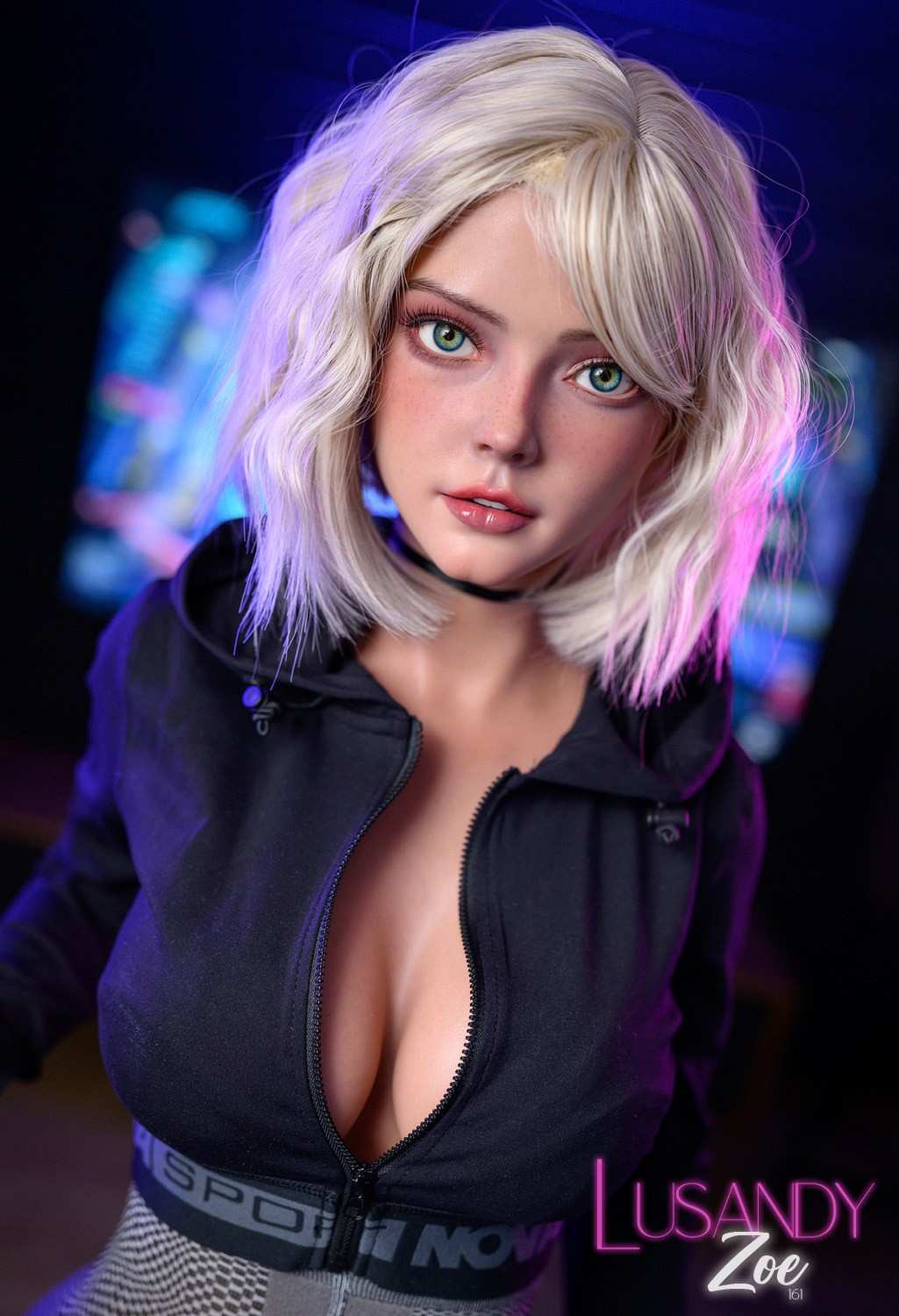 161cm (5ft3") Cute and Playful Silicone Sex Doll - D-Cup - Zoe