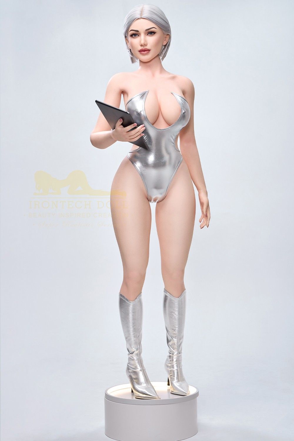 159cm (5ft2') Platinum Blonde Real Silicone Sex Doll- Celine