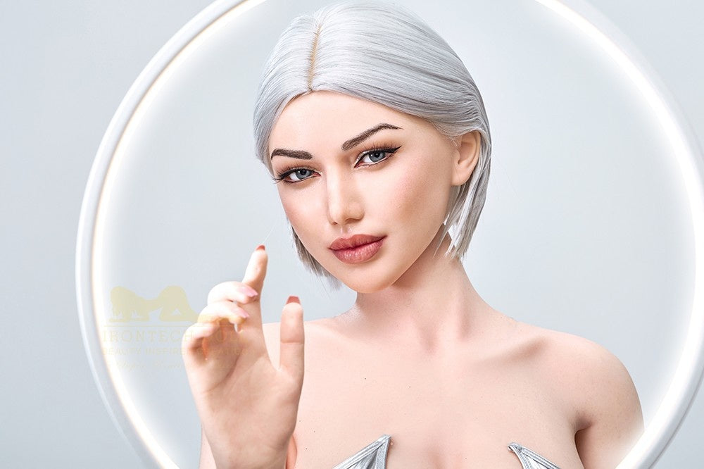 159cm (5ft2') Platinum Blonde Real Silicone Sex Doll- Celine