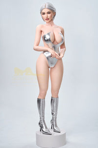 159cm (5ft2') Platinum Blonde Real Silicone Sex Doll- Celine