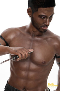 176cm (5ft7') Muscular Ebony Fantasy Silicone Male Sex Doll - Bill