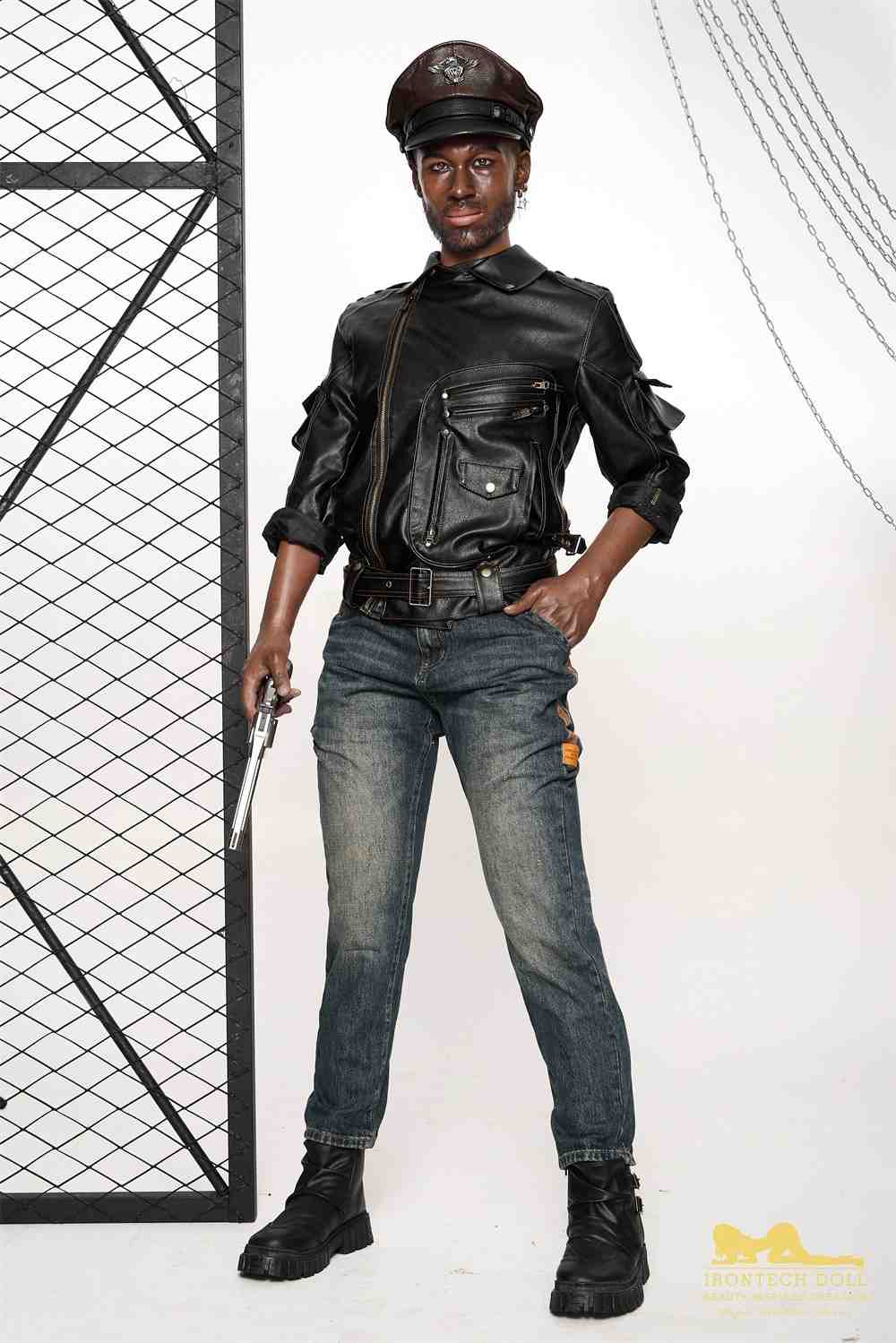 176cm (5ft7') Life Size Ebony Silicone Male Sex Doll - Bill