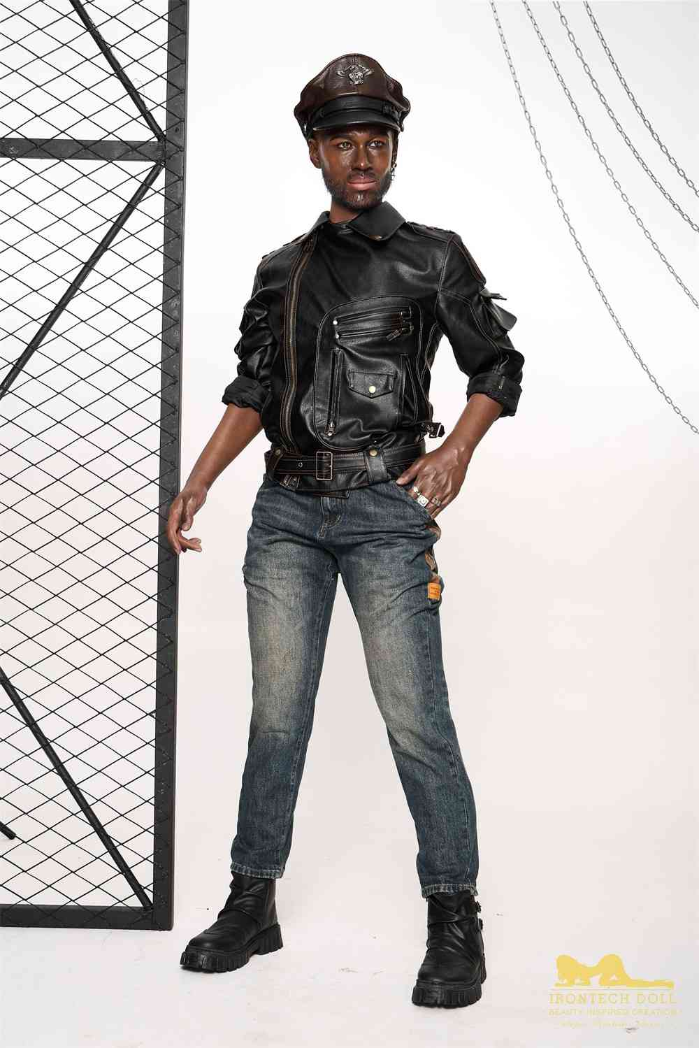 176cm (5ft7') Life Size Ebony Silicone Male Sex Doll - Bill