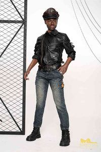 176cm (5ft7') Life Size Ebony Silicone Male Sex Doll - Bill