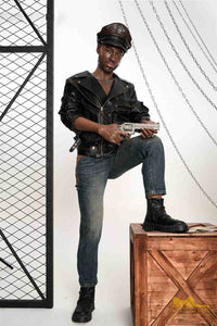 176cm (5ft7') Life Size Ebony Silicone Male Sex Doll - Bill