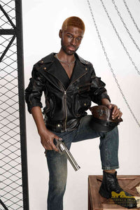 176cm (5ft7') Life Size Ebony Silicone Male Sex Doll - Bill