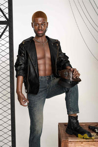 176cm (5ft7') Life Size Ebony Silicone Male Sex Doll - Bill