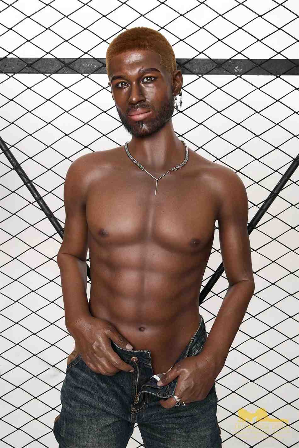 176cm (5ft7') Life Size Ebony Silicone Male Sex Doll - Bill
