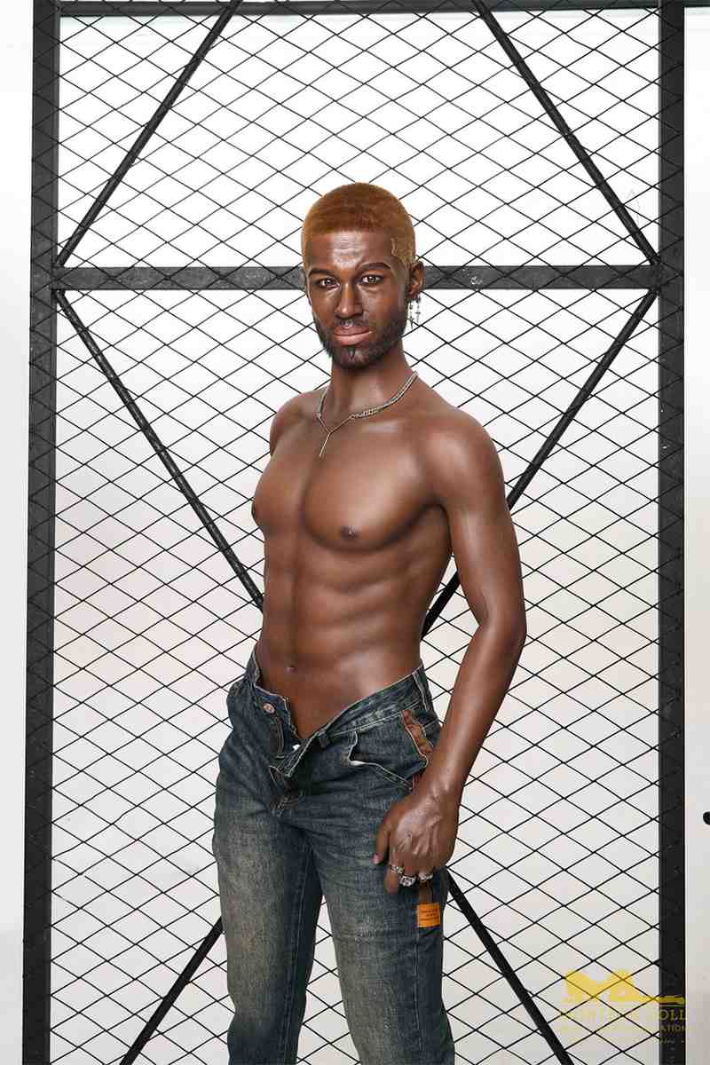 176cm (5ft7') Life Size Ebony Silicone Male Sex Doll - Bill