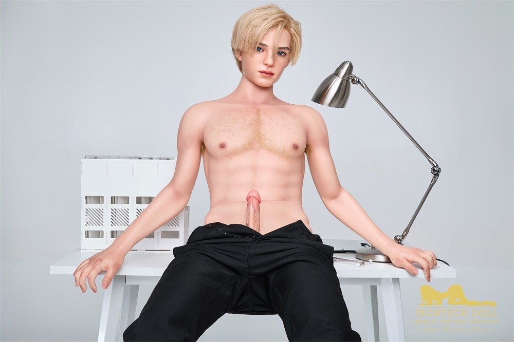 170cm (5ft5") British Silicone Male Sex Doll – Golden-Haired Fantasy Doctor - Lucas