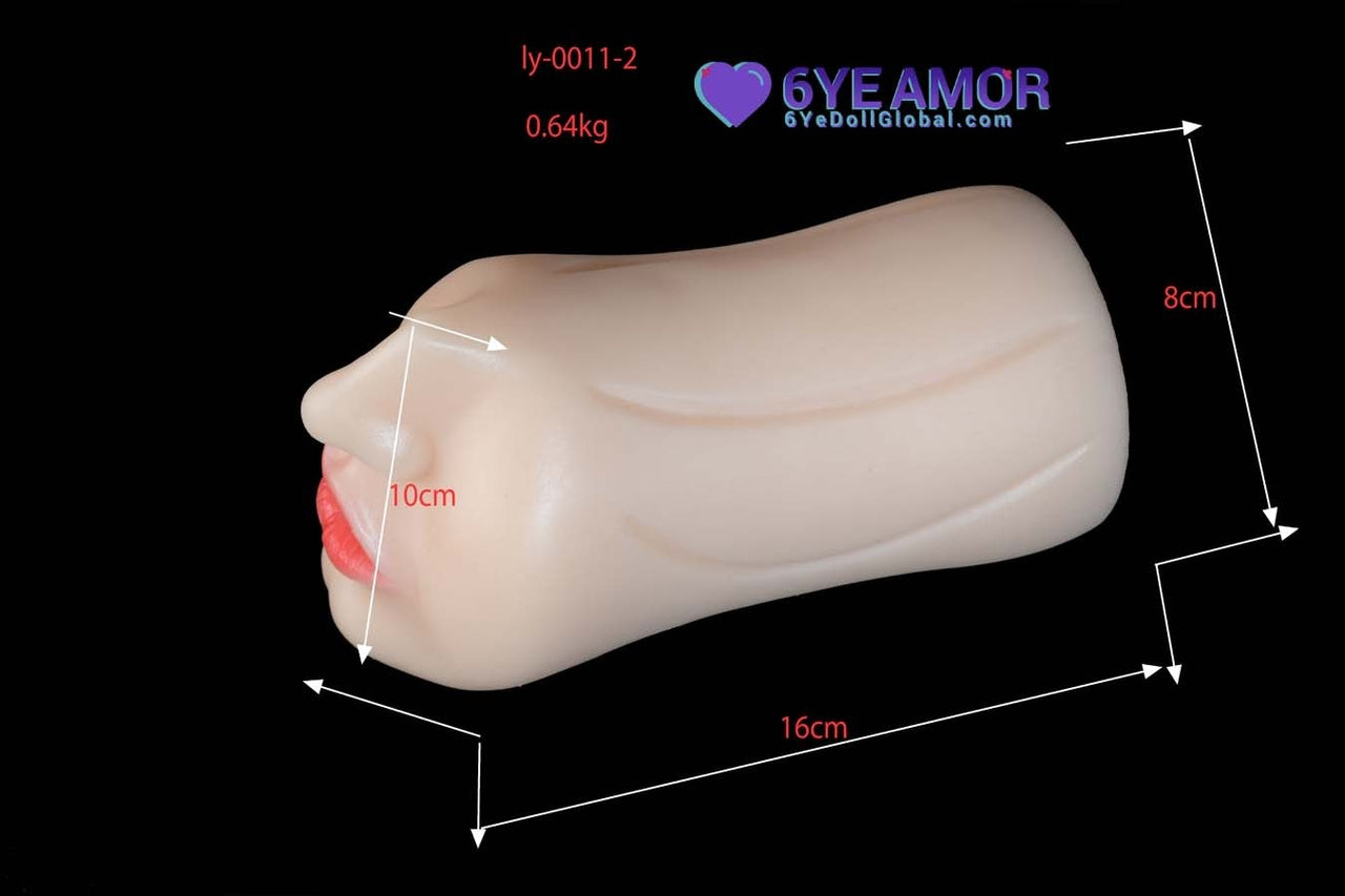 10cm (3.9") Blowjob Mouth with Teeth Masturbator ( Model# LY0011)
