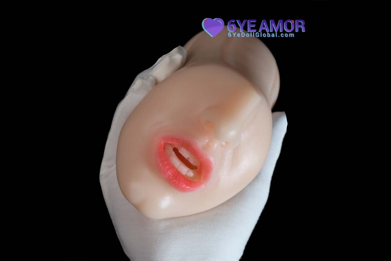 10cm (3.9") Blowjob Mouth with Teeth Masturbator ( Model# LY0011)