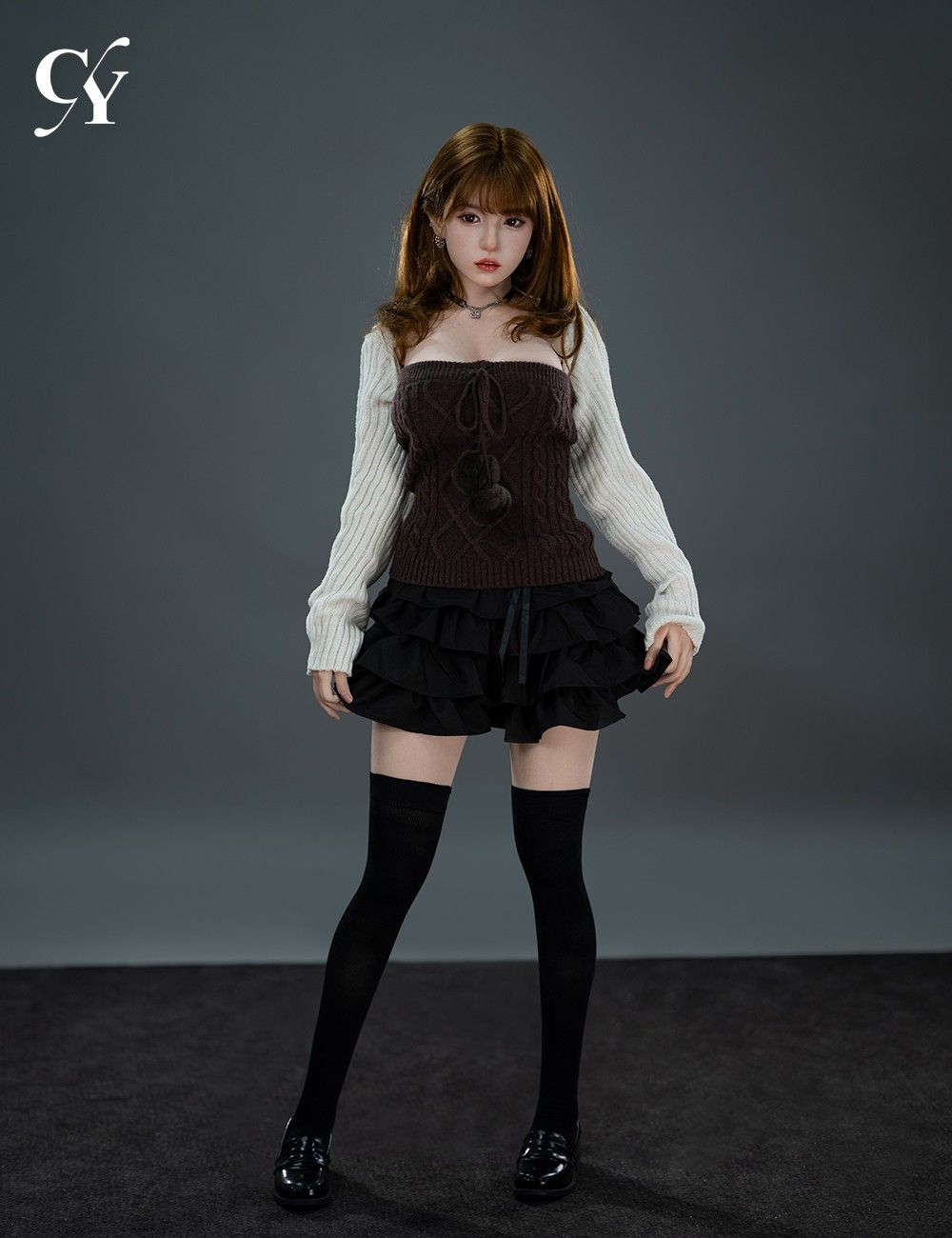 TOP CY Doll 157cm (5ft2") Asian Petite Redhead Sex Doll - D-Cup- Liang