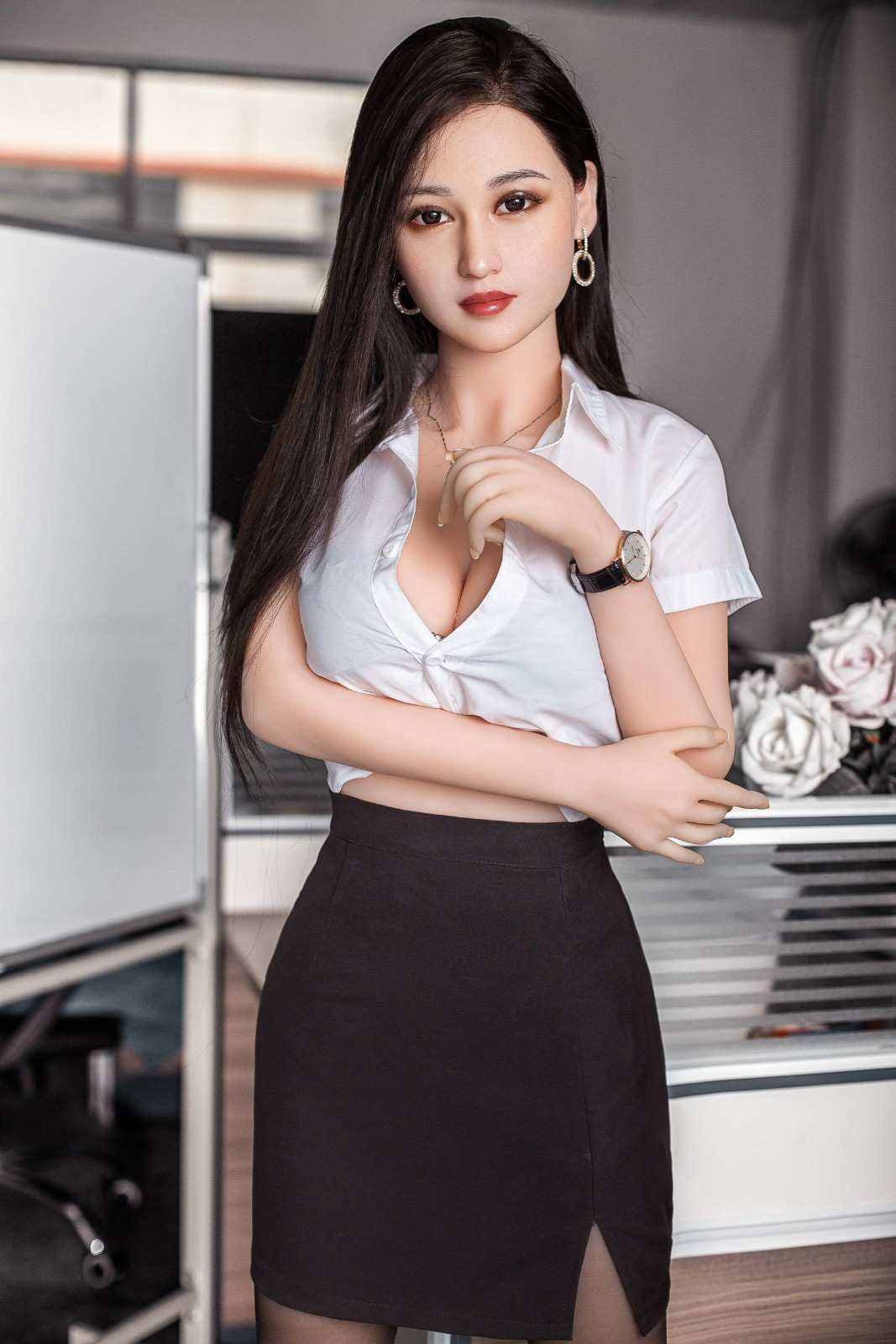 158cm (5ft1") Asian Secretary TPE Sex Doll - In Stock | US Only