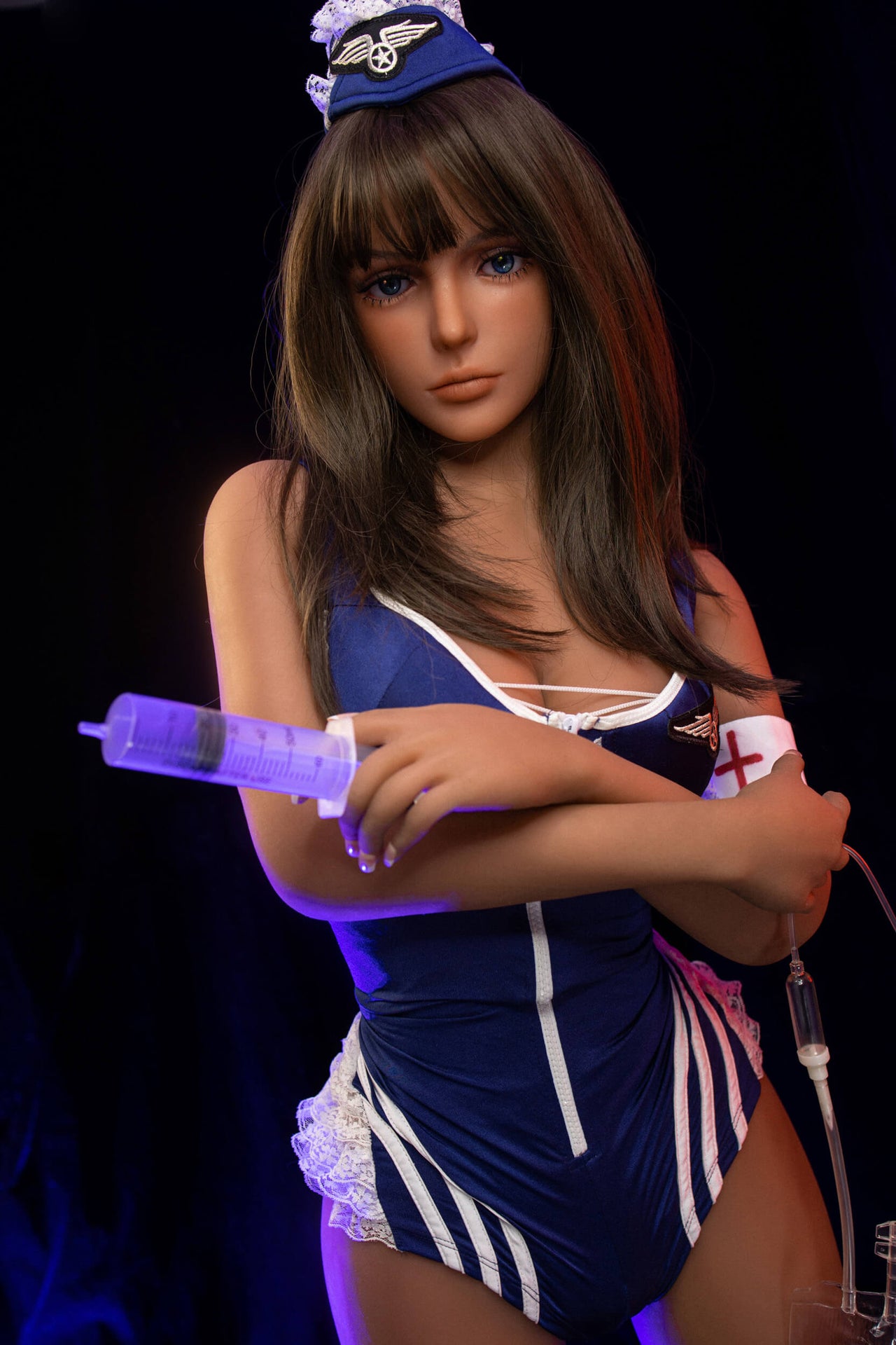 158cm (5ft1") Tender Brunette TPE Sex Doll Head #40 - Stacey