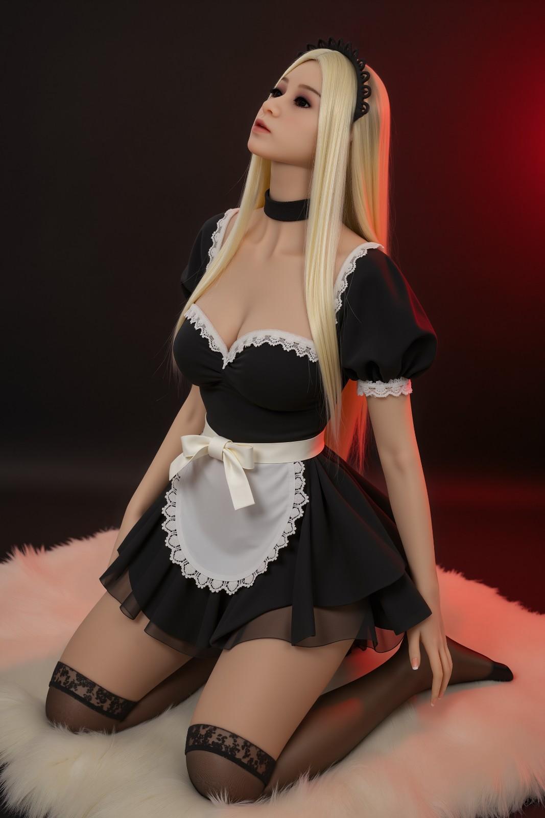 148cm (4ft8") Maid Blonde TPE Sex Doll - In Stock | US Only
