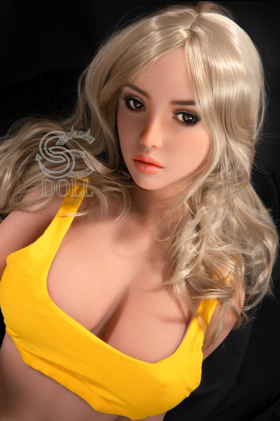 SE Dolls 161cm (5ft3') F-Cup Ready to ship Blonde Hair with Fixed Tongue (SED119) – In Stock | US Only