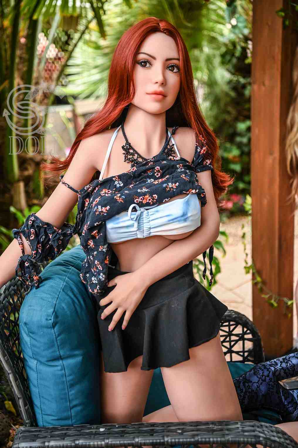 161cm (5ft3') (SED202) F-Cup Ready to Ship Sexy Red Hair Sex Doll – SE#099 - In Stock | US Only