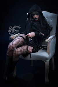 166cm (5ft4') (SED235) C-Cup Ready to Ship Gothic Vampire with Fixed Vagina – In Stock | US Only