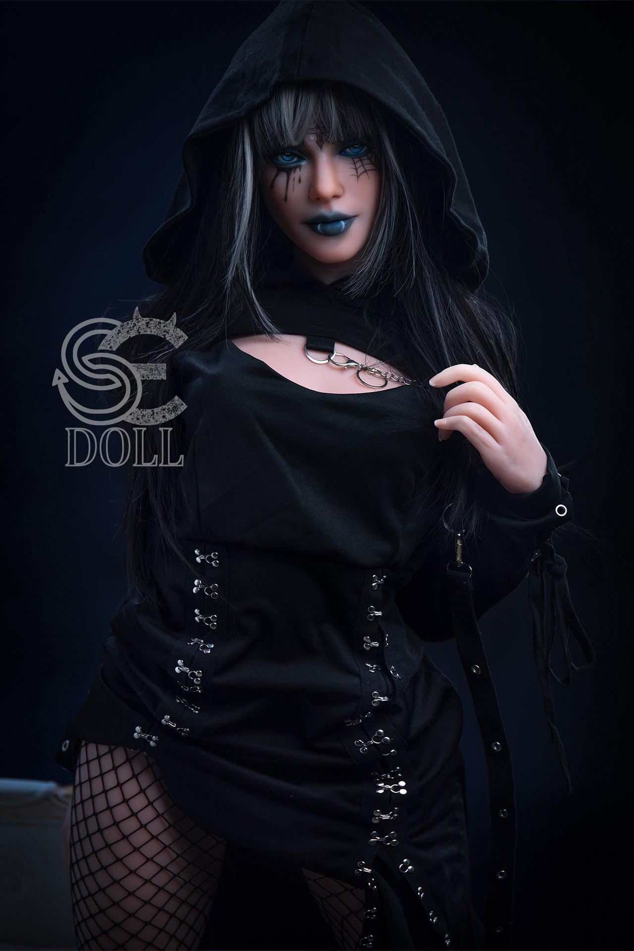 166cm (5ft4') (SED235) C-Cup Ready to Ship Gothic Vampire with Fixed Vagina – In Stock | US Only