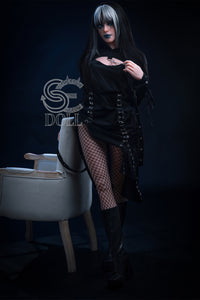 166cm (5ft4') (SED235) C-Cup Ready to Ship Gothic Vampire with Fixed Vagina – In Stock | US Only