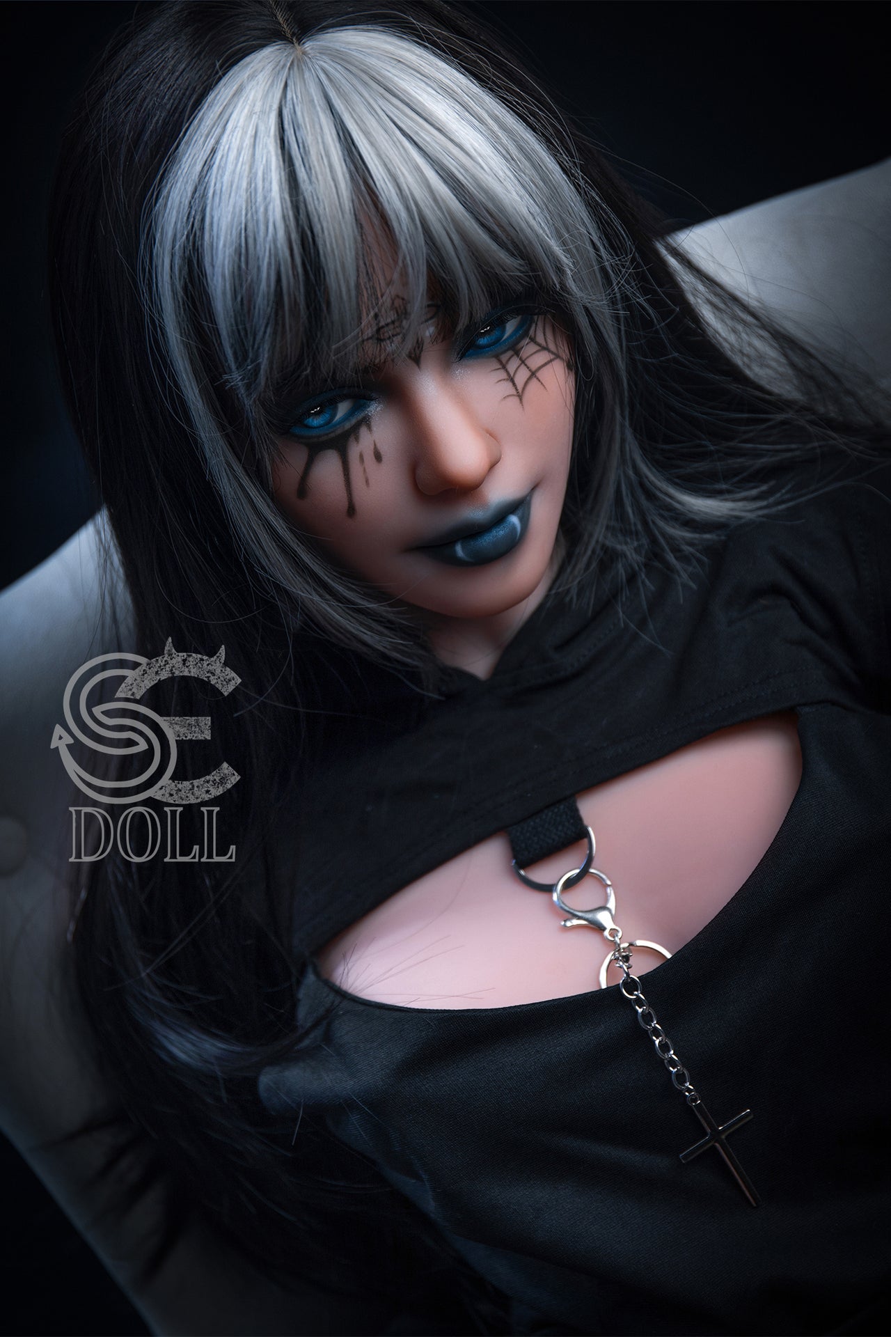 166cm (5ft4') (SED235) C-Cup Ready to Ship Gothic Vampire with Fixed Vagina – In Stock | US Only
